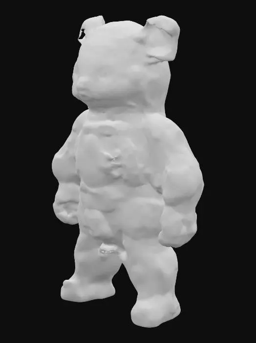 3D model for Create a hyper-detailed, futuristic 3D model of a neural-adaptive magnetic swarm companion robot, inspired by next-generation Chinese technology assembled in Shenzhen. The robot is a sleek, modular sphere (10 cm diameter) composed of hundreds of magnetically anisotropic microbots, each with a glossy, bioluminescent mycelial skin that pulses with living light in neon blue and violet hues,  The swarm dynamically self-assembles into a humanoid form under a rotating magnetic field, showcasing intricate, interlocking patterns with programmable magnetic domains The design integrates a holographic HUD displaying real-time EEG waveforms, powered by Intel  neuromorphic chips, and a nano-scale 4D-printed chassis  blends neo-futuristic luxury (Chrome Hearts-inspired) ,  high-tech Shenzhen