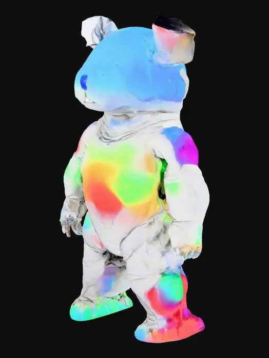 3D model for hyper-detailed, futuristic 3D model of a neural-adaptive magnetic swarm companion robot, inspired by next-generation Chinese technology assembled in Shenzhen. The robot is a sleek, modular sphere (10 cm diameter) composed of hundreds of magnetically anisotropic microbots, each with a glossy, bioluminescent mycelial skin that pulses with living light in neon blue and violet hues,  The swarm dynamically self-assembles into a humanoid form under a rotating magnetic field, showcasing intricate, interlocking patterns with programmable magnetic domains  The design integrates a holographic HUD displaying real-time EEG waveforms, neuromorphic chips, and a nano-scale 4D-printed chassis neo-futuristic luxury (Chrome Hearts-inspired) with bio-inspired adaptability, set against a high-tech Shenzhen 

