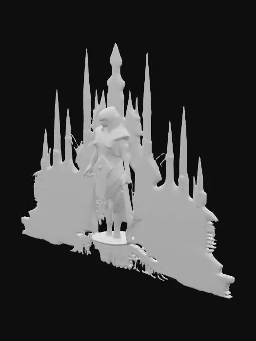 3D model for Consciousness Engineer "HOMO SUPERIOR" aesthetic and the advanced nature of the Consciousness Twin Convergence Protocol .
Futuristic, neo-gothic digital arT MASTERPIECE 4D GAUSSIAN SPLAT 