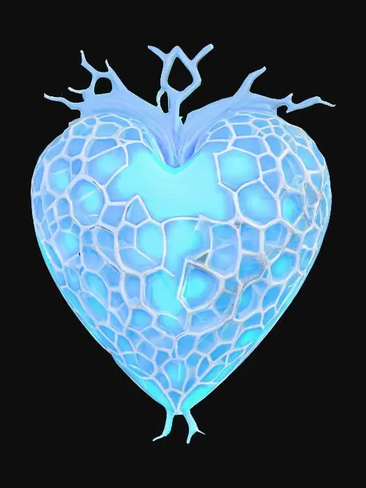 3D model for magnificent digital Chrome Hearts of neurotechnology with neural pathways forming architectural elements, representing how consciousness becomes structured knowledge