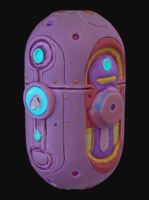 3D model for VividBox & BCI Symbiosis: ⚡ edible robotic nano 4d g splat robo- space cake bci pill, #food#