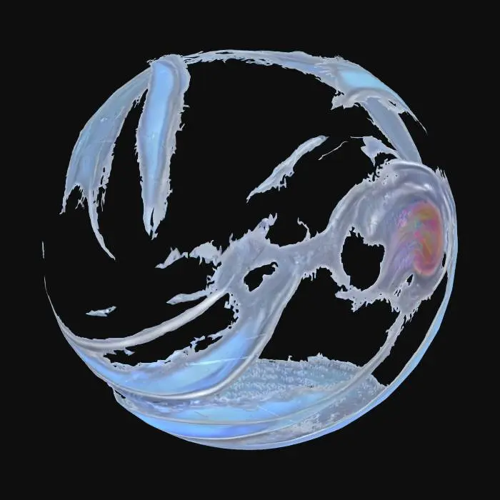 3D model for field identity magnetohydrodynamic technology 'solid light" electrohydrodynamic conciousness 4d gassian splatter