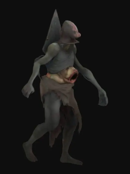 3D model for "Triangle Head" from silent hill, one eye, mouth in the belly, #halloween#