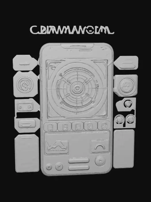 3D model for Futuristic Interface Design