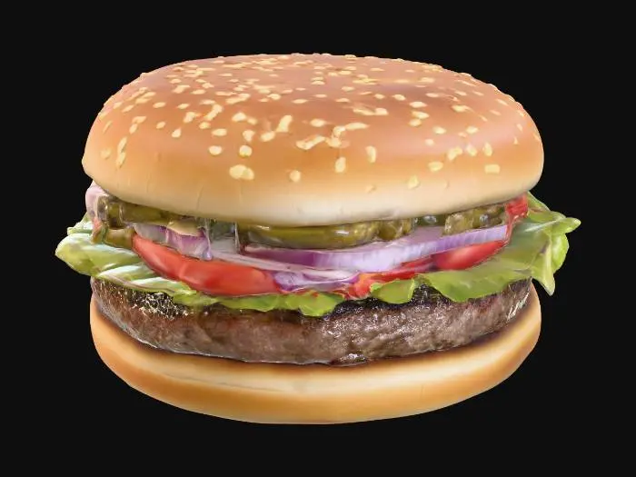 3D model for Cheesy Delight Burger