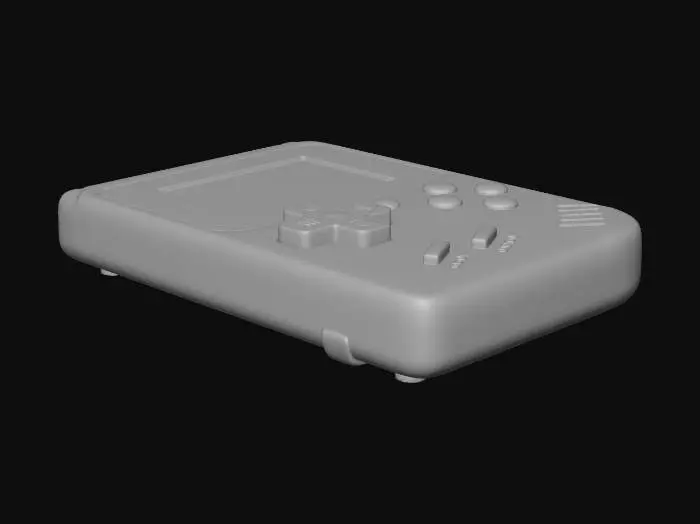 3D model for Red Retro Handheld Console