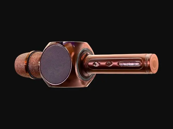3D model for Rose Gold Microphone