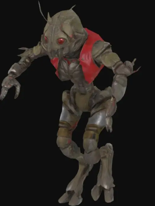 3D model for Alien  prawn