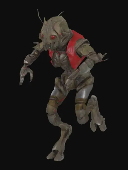 3D model for Alien  prawn