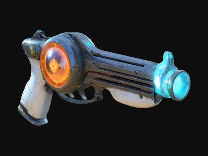3D model for Magical Orb Pistol, Ghost from valorant, Chrono Orb, Arclight, Orb shaped Chamber, Pistol, Magepunk, Pistol , #ChronoForgeWeapon#
