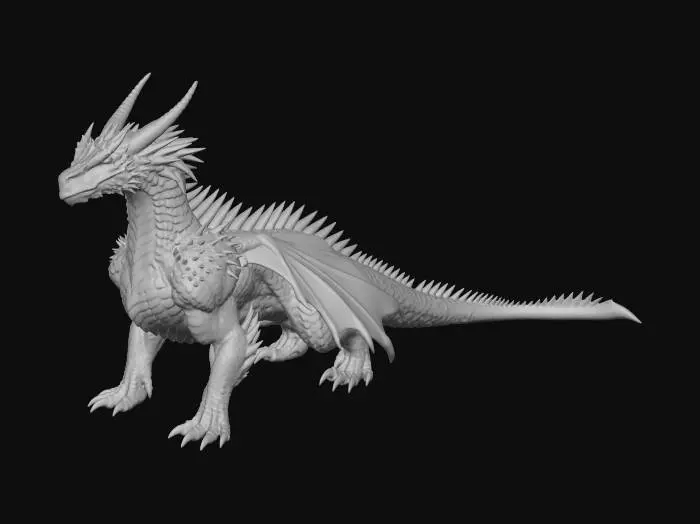 3D model for Dragon Anatomy and Size Reference