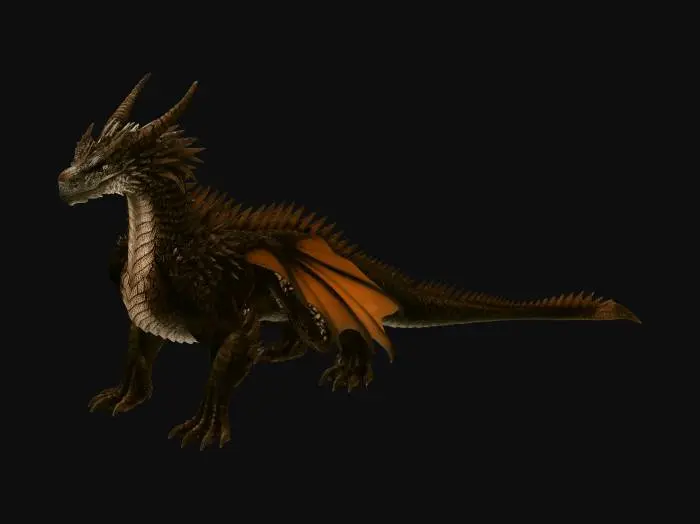 3D model for Dragon Anatomy and Size Reference