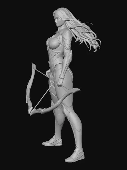 3D model for Moonlit Frost Archer