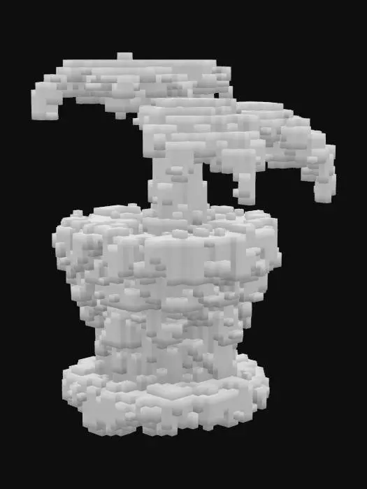 3D model for A monstera plant in a terracotta plant pot