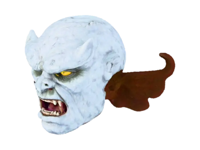 caliban head - Marvelcomics 3D model, vytvořený pomocí AI