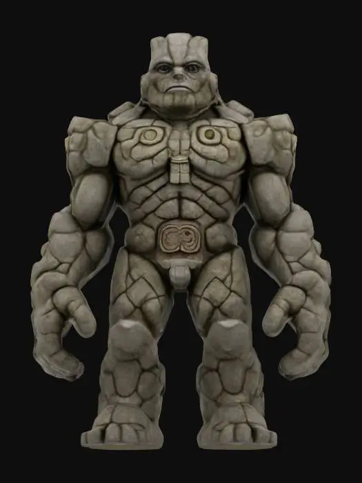 3D model for Stone Guardian of Aztec Temples