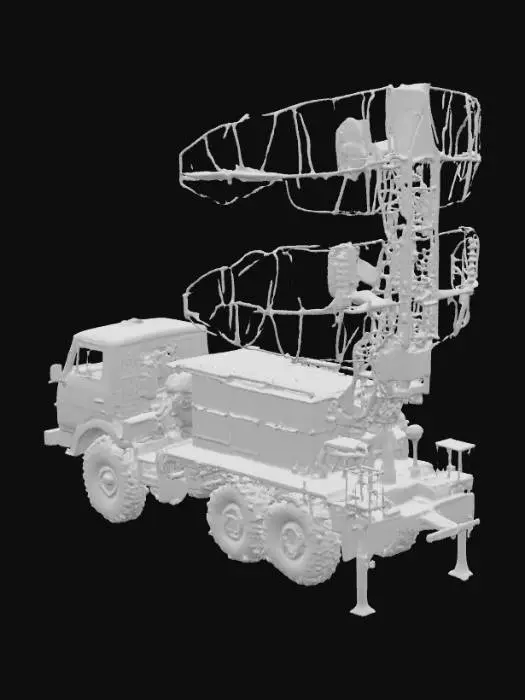 3D model for Military Radar Vehicle