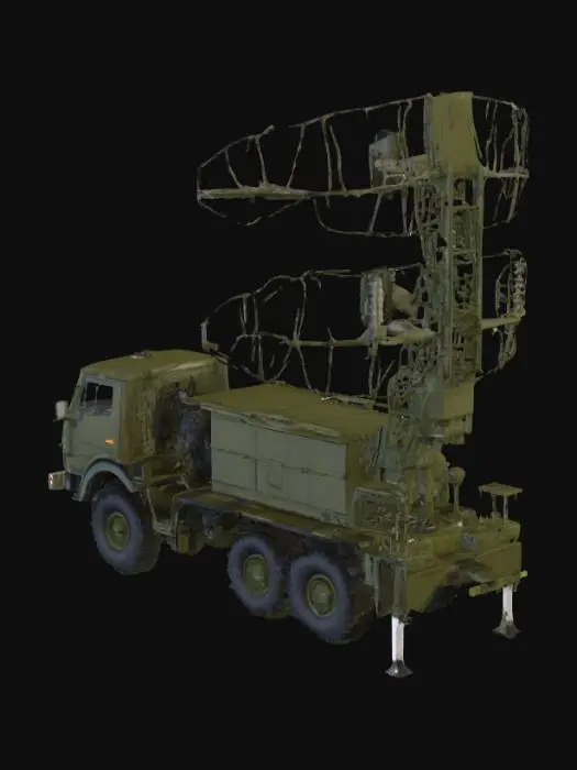 3D model for Military Radar Vehicle