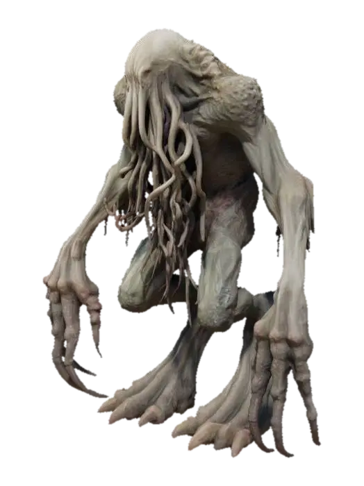 Eldritch Guardian 3D model, vytvořený pomocí AI
