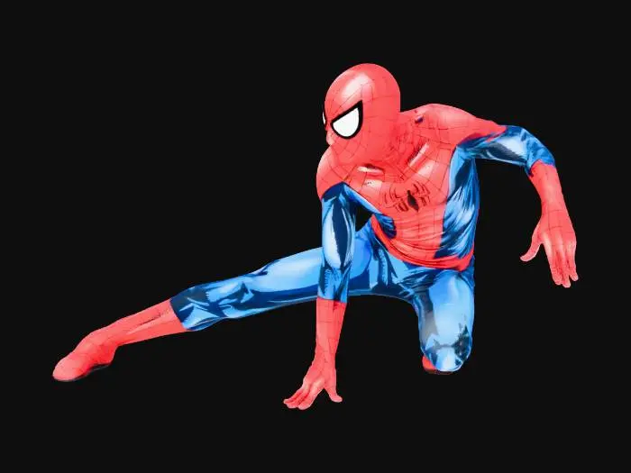 3D model for Spider Hero Pose