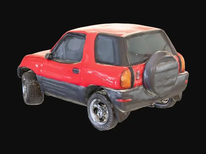 3D model for Red Compact SUV on Display