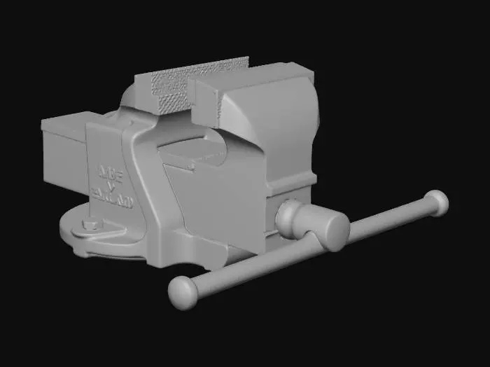 3D model for Made in England vintage bench vise