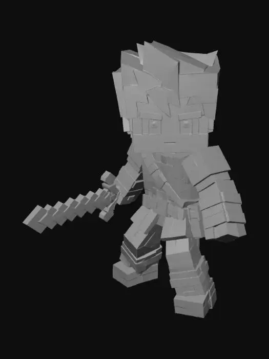 3D model for Voxel Adventurer