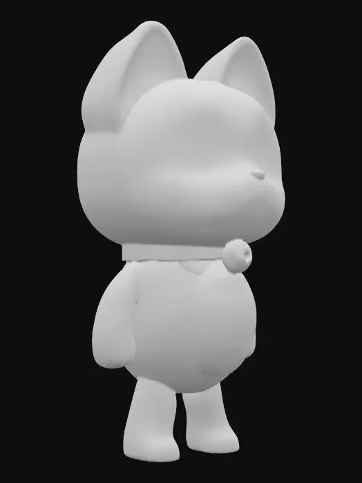 3D model for Lucky Cat Figurine