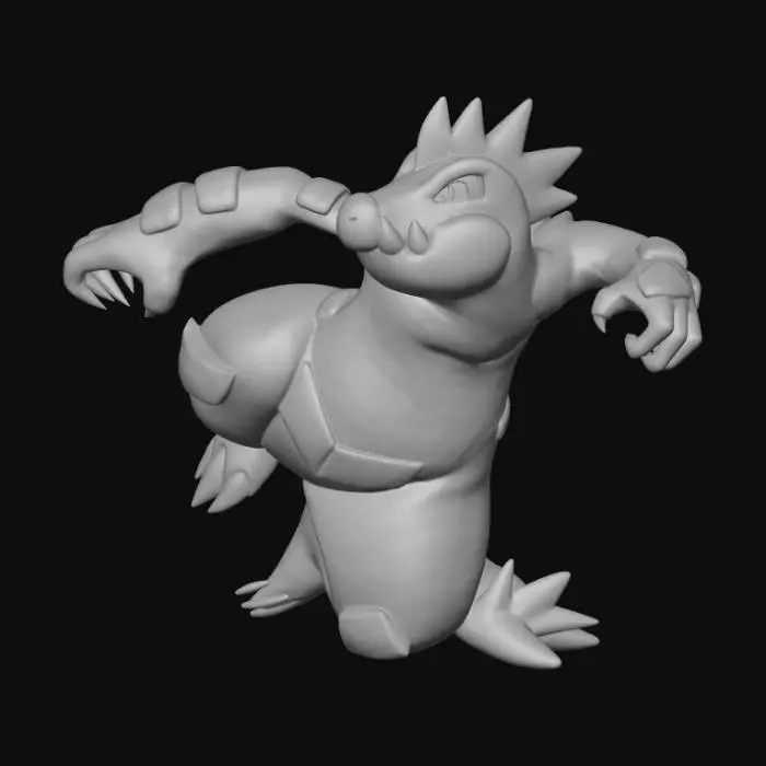3D model for Fierce Croc Creature