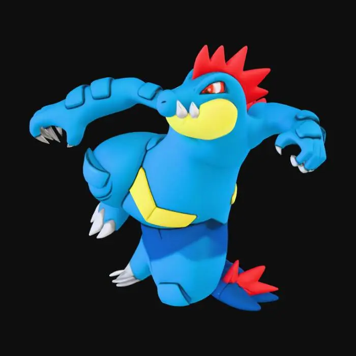 3D model for Fierce Croc Creature