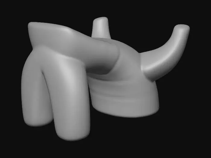 3D model for Crimson Abstract Form