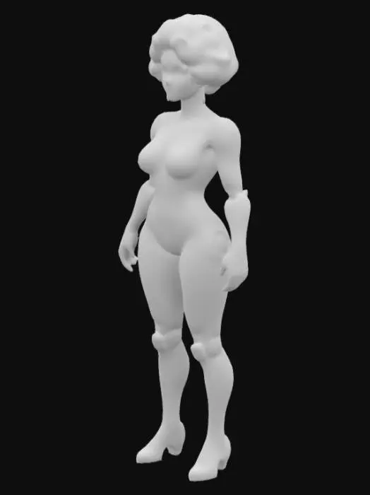 3D model for Cybernetic Warrior