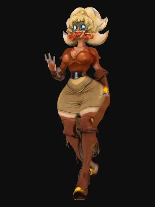 3D model for Golden Warrior Princess