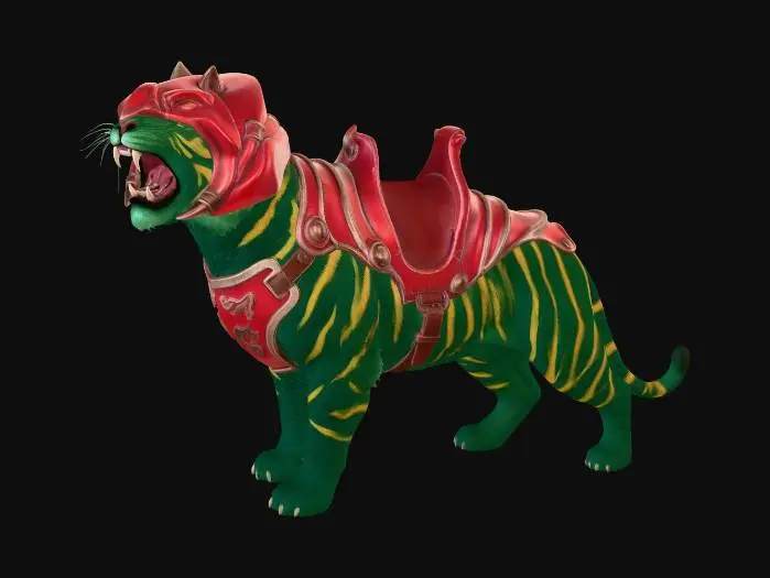 3D model for Emerald Roar in Crimson Armor
