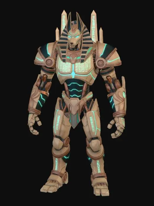 3D model for Neon Anubis Mech