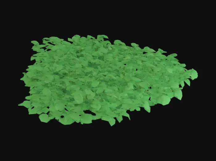 3D model for 3D wallpaper, for example with leaves covering whole wall