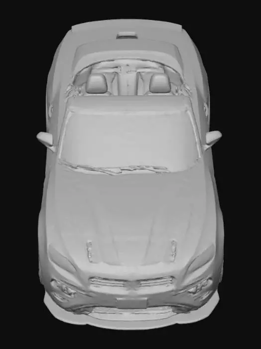 3D model for black mustang 2016 v6 convertible