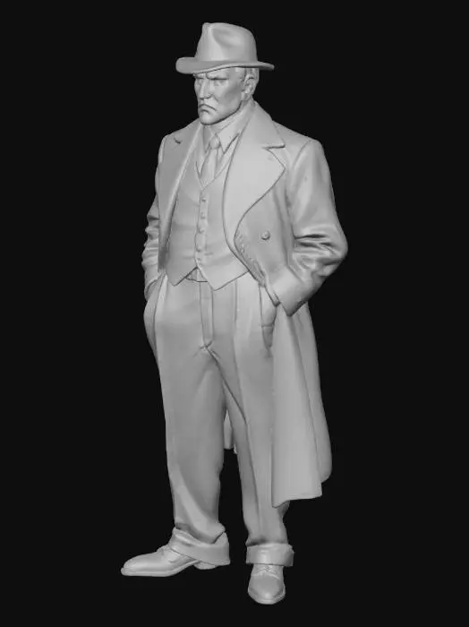 3D model for Gentleman in Vintage Attire
