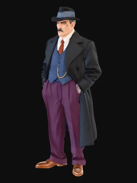 3D model for Gentleman in Vintage Attire