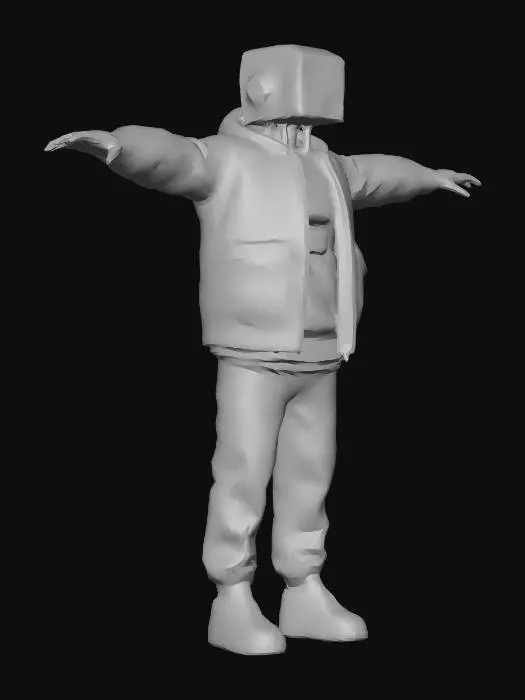 3D model for Robot Puffer Jacket