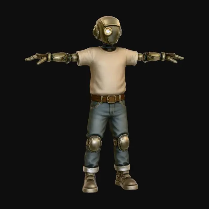 3D model for Robot in T-Pose