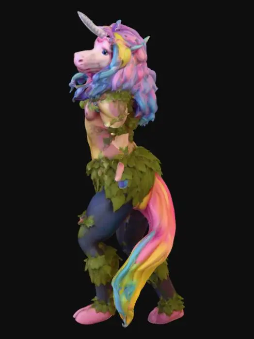 3D model for Unicorn Guardian of the Forest