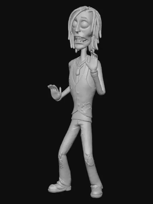 3D model for Zombie Gentleman