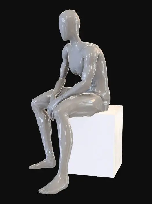 3D model for Dummy mannequin sitting