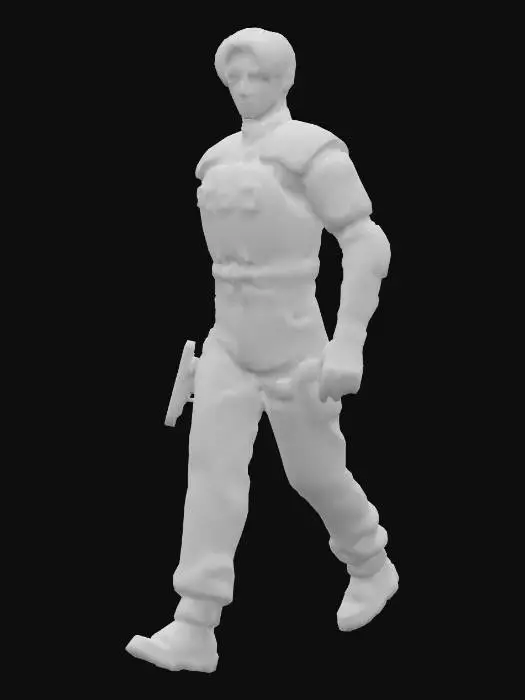 3D model for RPD Officer in Blue
