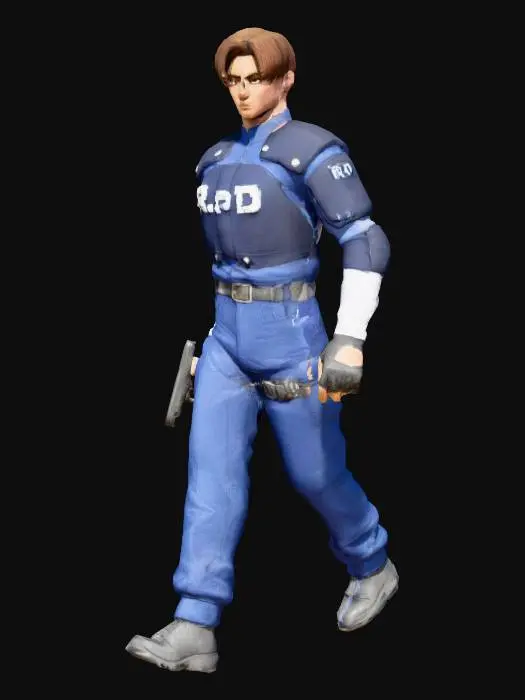 3D model for RPD Officer in Blue