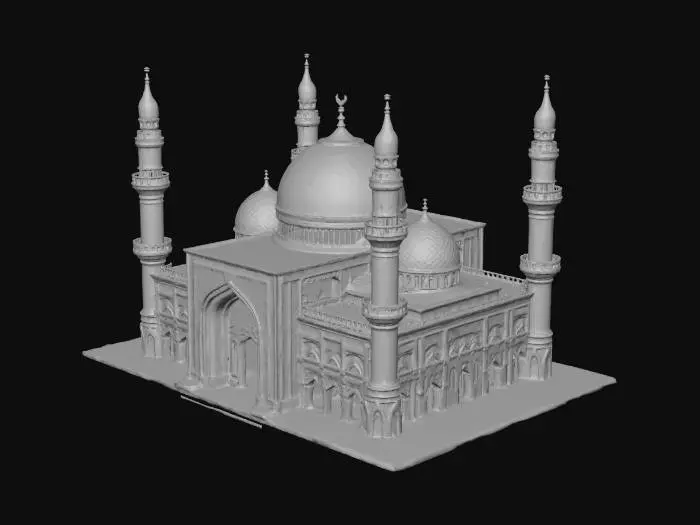 3D model for türk mimarisinde bir cami