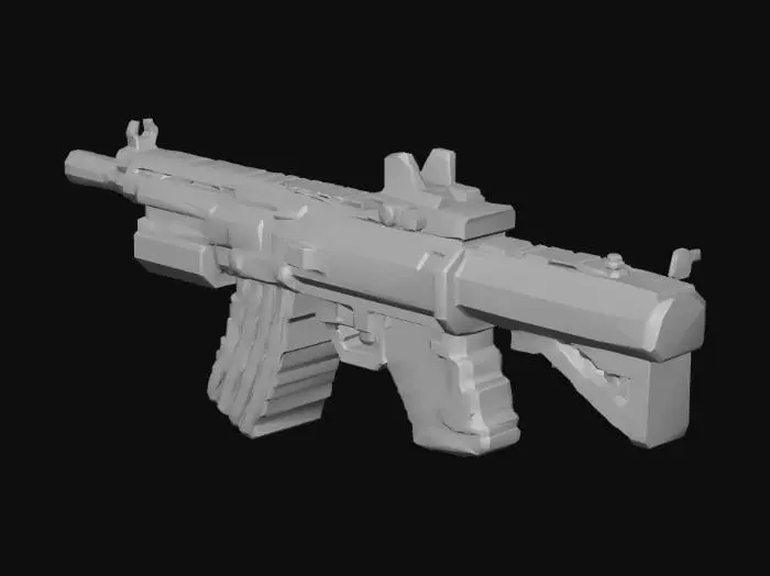 3D model for Pixelated Rifle Perspective