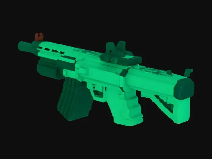 3D model for Pixelated Rifle Perspective