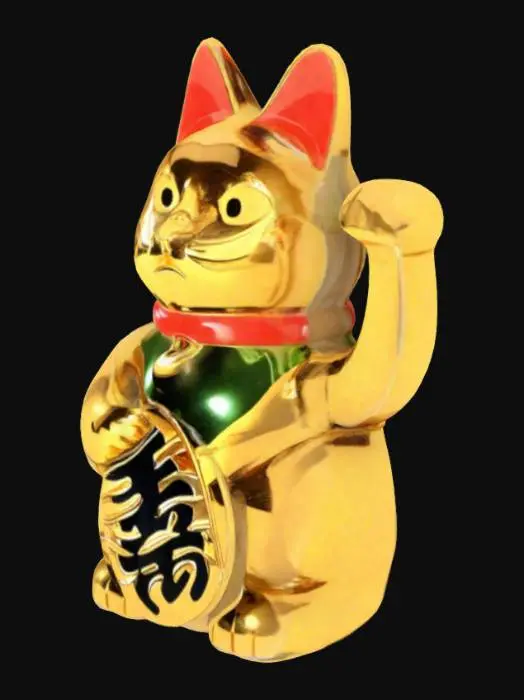 3D model for Golden Lucky Cat